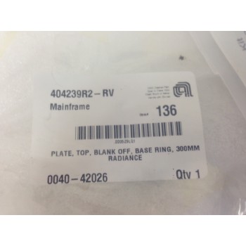 AMAT 0040-42026 PLATE TOP BLANK OFF BASE RING