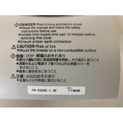 Mitsubishi inverter FR-S520E-1.5K FRS520E1.5K One year warranty 