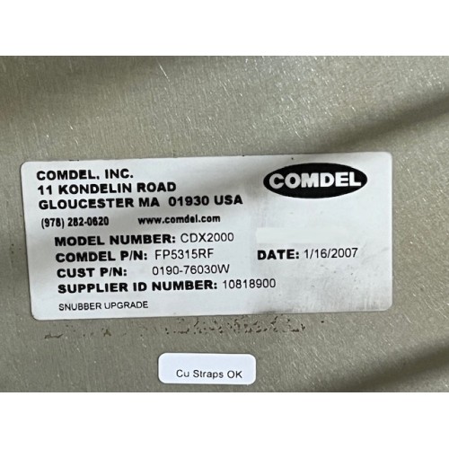 AMAT 0190-76030 Comdel CDX2000 13.56/2 MHz Dual RF Generator