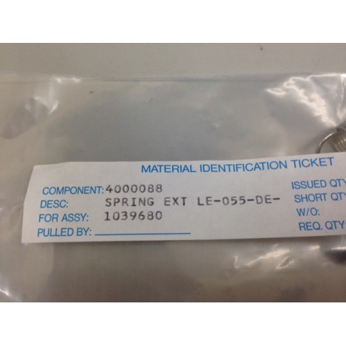 Axcelis/Eaton 4000088 SPRING EXT LE-055-DE