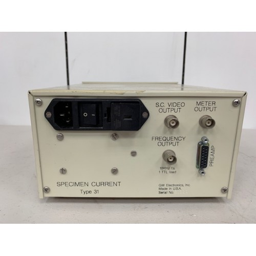 GW ELECTRONICS TYPE 31 SEM SPECIMEN CURRENT
